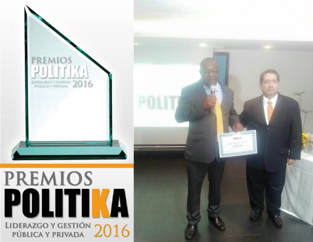 José Mercedes Berrio recibió premio como mejor Alcalde por su liderazgo y gestión