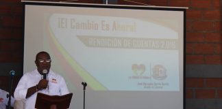 Alcalde de Cáceres José Mercedes Berrío, rindió cuentas a la comunidad