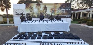 Ejército Nacional localizó un depósito ilegal de fusiles y material de guerra